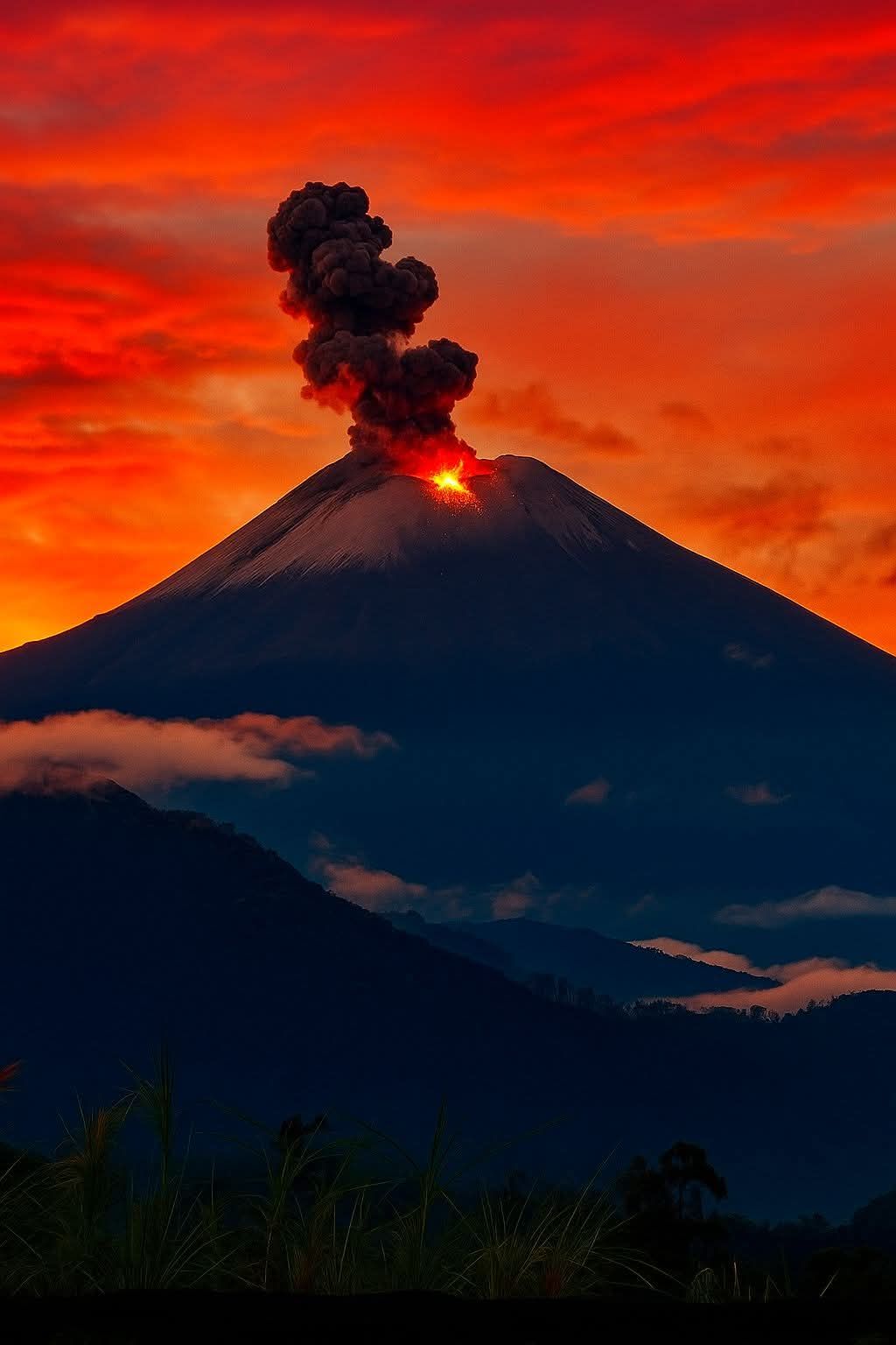 El majestuoso Volcán Sangay